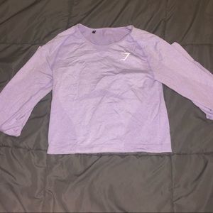 gymshark vital seamless purple crop top